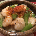 オルケスタ - 小えびのオリーブオイル煮(シェリー酒風味)