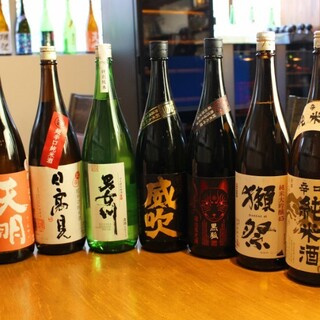 お料理に合わせた種類豊富な日本酒