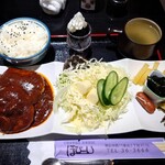 ほびーい喫茶店 - ハンバーグセット 750円(税込)