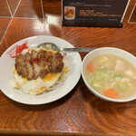 お食事処　ポーク - ポーク風ライスとん汁セット750円