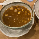 中華そば 笑歩 - スープ割り完成後。血圧を気にしながらも完飲してしまった。