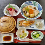 Oshokujidokoro Chigura - 10月のランチは山形郷土料理。この他にご飯、味噌汁、デザート、コーヒーがついて1500円❗️