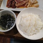 Sumibiyakiniku Kongouen - スープ・ご飯