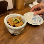 ふかがわ翁 - つぶ貝の旨煮　父よ　お酒を誘引しないように　また夜に来たい一品の数々