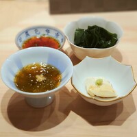 鮨結う翼 - 嶺岡豆腐、もずく酢