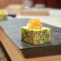 鮨結う翼 - あおさ入りの玉子焼き