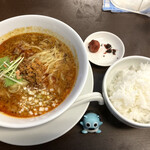 阿佐 - 料理写真:担々麺にご飯