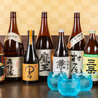 九州の銘酒が揃い踏み◆プレミアム焼酎や珍しい日本酒が味わえる