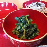 海鮮・そば かく屋 - ほうれん草の胡麻和え