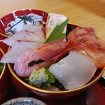 Kaisen Soba Kakuya - セットの海鮮丼