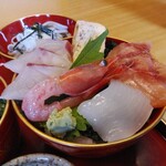 海鮮・そば かく屋 - セットの海鮮丼