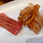 鮨 ひでぞう - トロと赤貝