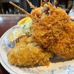 丸千葉 - 串カツに隠れてるカキフライ