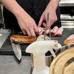 めん 呼白 - 調理風景