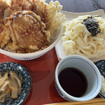クルール - 秋の天丼とうどん(税込1200円)