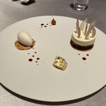 ASAHINA Gastronome - 富士林檎＆エピス エピス香るタルトタタン、滑らかなマスカルポーネのクレーム　グラスノワゼット