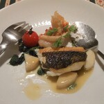 フリュイ・ドゥ・メール - メイタガレイとオマールエビ