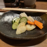 石井 - このお新香もいい漬かり具合