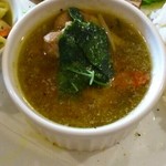 18767094 - ほろほろチキンとごろっと野菜のスープ
                      