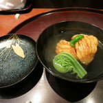 青華こばやし - 椀　アイナメとこごみ