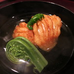 青華こばやし - 椀　アイナメとこごみ　アップ