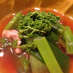 青華こばやし - 地鶏と花山椒煮　アップ