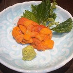 肉割烹 英 - ウニつまみ