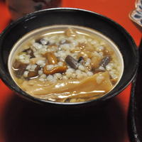 出羽屋 - 夕食 そばの実雑炊