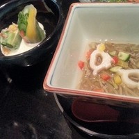 日本料理 みゆき - 順菜の酢の物と生春巻き