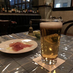 Pierozu - お通しとビール