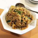 紅葉亭 - キムチチャーハン750円。ちょうど良い辛さとしっとり感