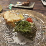 和フレンチバル村塾 - 活さざえの壺焼き　ブルゴーニュ風