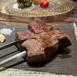 和フレンチバル村塾 - 牛サーロイン串　