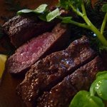 仙人小屋 - 鹿肉の断面