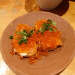 Sumibikushiyaki Kumadanshaku - もりもりいくらとサーモンのカナッペ　880円