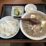 一富士食堂 - 肉吸い定食 980円