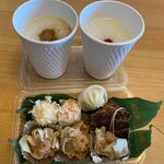 Cafe area - しばらく待つと注文した飲茶セット１６５０円の出来上がりです。
                       