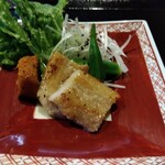 AQUA DINING CAFE 瓢黎 - 豚バラのグリル　ポン酢で