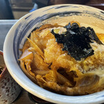 東家寿楽 - ﾐﾆカツ丼&そば750円