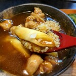 Teuchi Soba Hitachiya - 小カレー丼のネギ