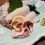 寿司の磯松 - イカのお刺身。