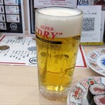 Kaisenzushi Shiogamakou - お茶代わりの生ビール