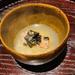 日本料理 研野 - 甘鯛のお茶漬け、甘鯛の骨から取った出汁と一番出汁のだし茶漬け