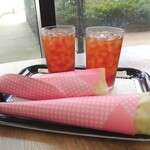 エムズカフェ - アイスティーとクレープ