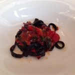 イル プレージョ - イカスミを練りこんだタリアテッレ