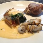 コントワール ミサゴ - ツブ貝と鰹とこごみのゼリー寄せ 2013-5