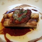 コントワール ミサゴ - フォアグラとフランス産白アスパラのソテー シェリーソース 2013-5