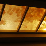 恵比寿　くろいわ - カウンターの上は桜が。