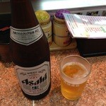 Genroku Zushi - H.25.05.05.昼 瓶ビール 490円