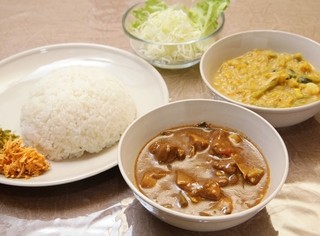 RASA HALA - スリランカセット900円（ランチ）　カレー2種とライス